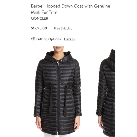 Coats | Moncler Mink Fur Long Down Coat 